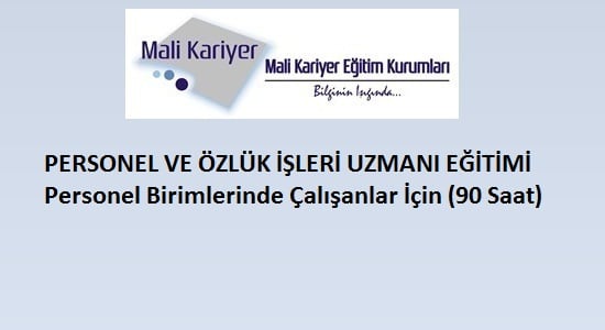 Personel ve Özlük İşleri Uzmanı Eğitimi